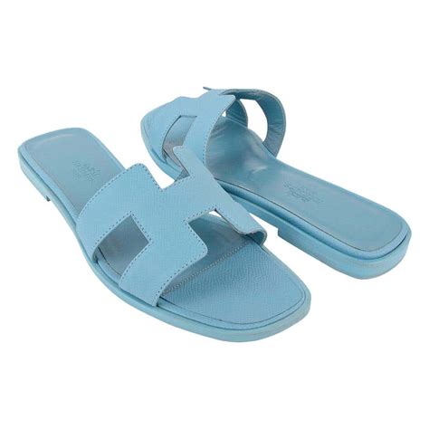 hermes baby blue sandals|hermes heeled sandals.